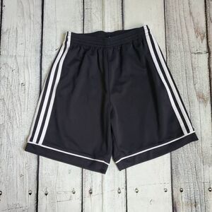 Adidas Boys Classic 3 Stripe Athletic Shorts Size Large 14/16 Black